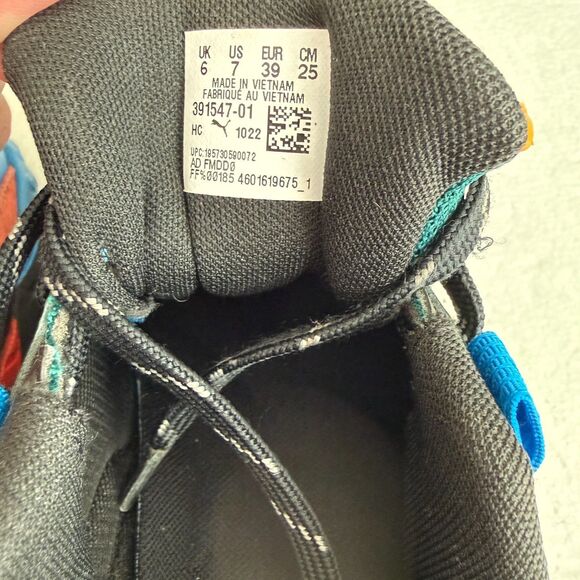 Size 7 - PUMA RS-TRCK CASUAL SHOES Future Blue/Black/Multicolor 391547-01 - Picture 6 of 11